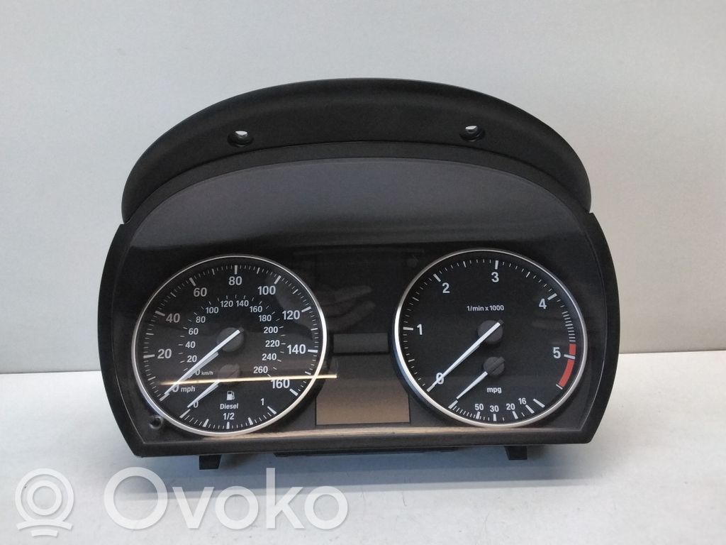 BMW 3 E90 E91 Spidometrs (instrumentu panelī) 