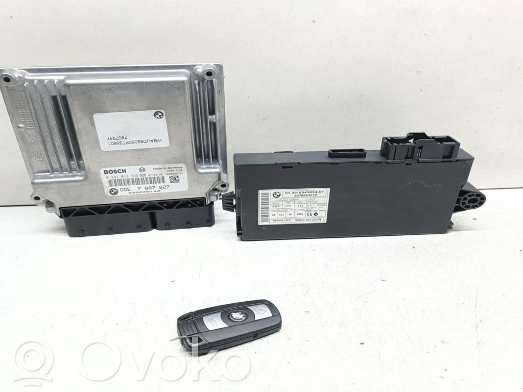 Engine ECU kit and lock set   7807827,0281013536,6943834,61356943834