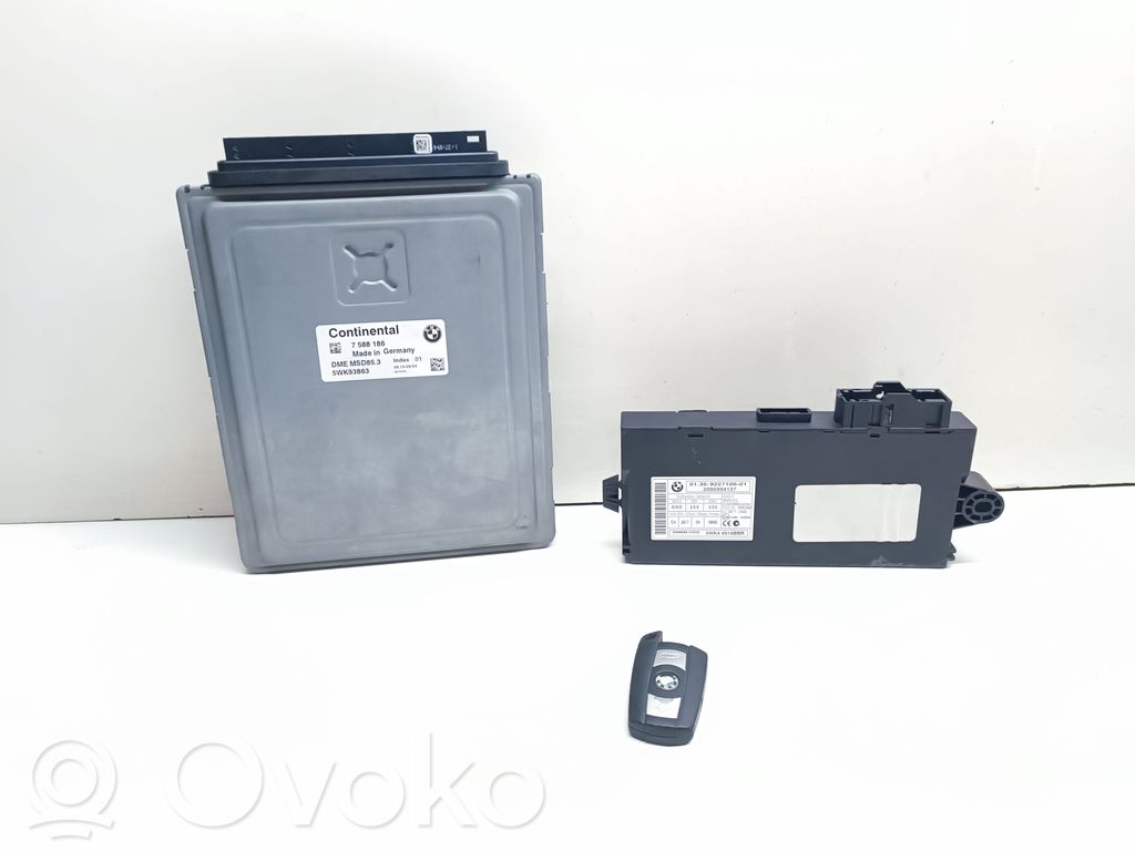 BMW X6 M Juego de cerradura y set ECU del motor 