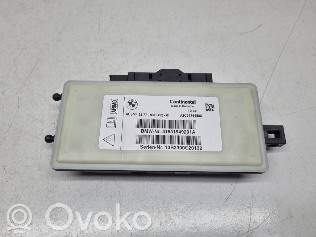 BMW X3 F25 Sterownik / Moduł Airbag 