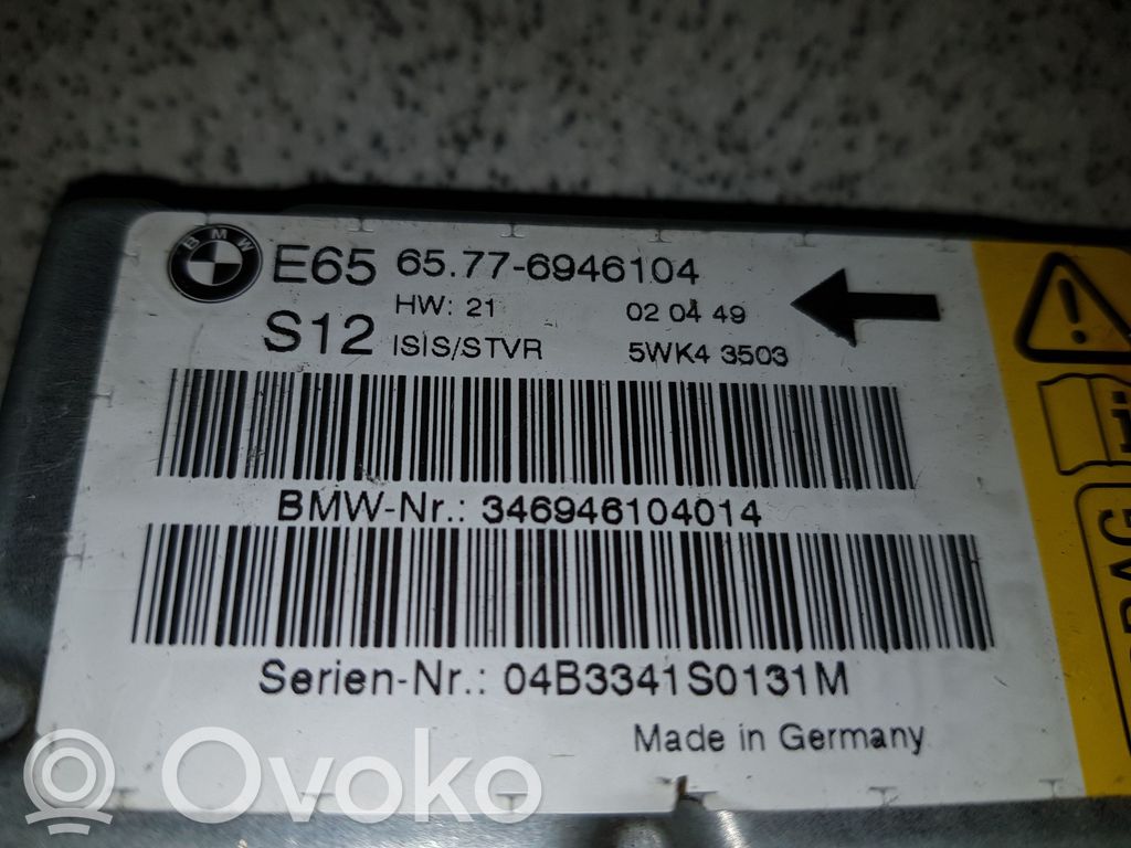 BMW 7 E65 E66 Airbagsteuergerät 