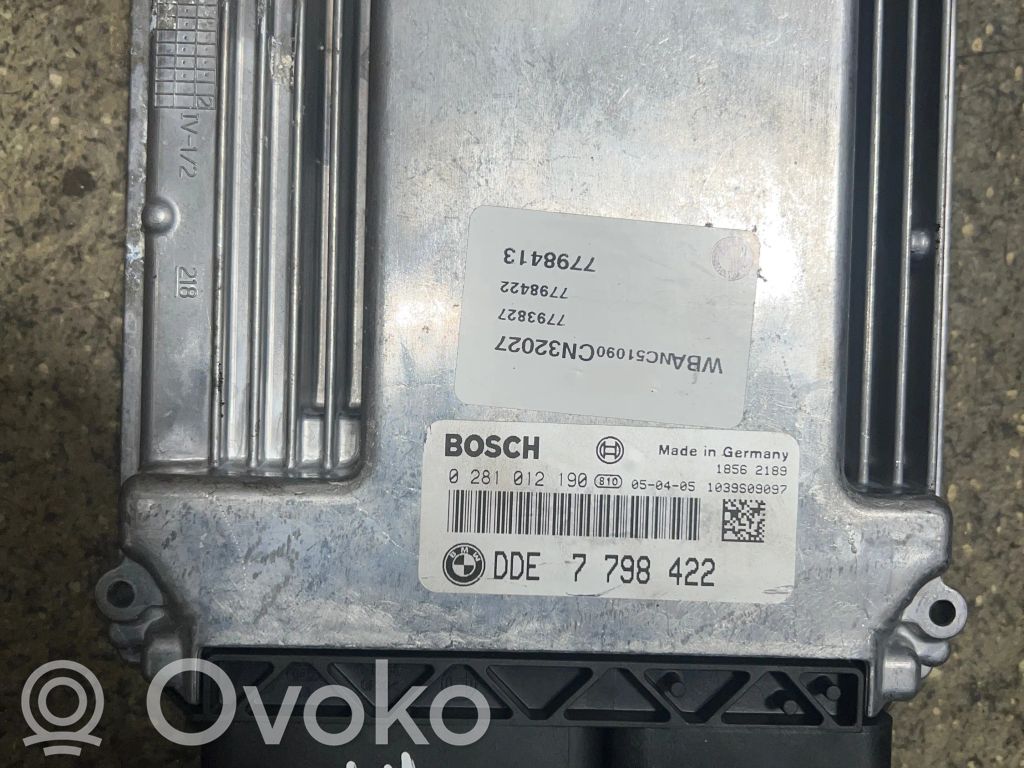 BMW 5 E60 E61 Engine control unit/module 