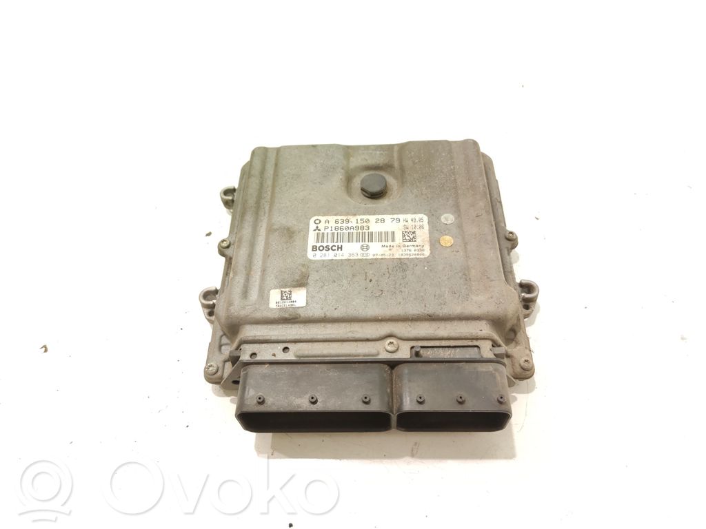 Engine control unit/module   P1860A983,A6391502879,0281014363