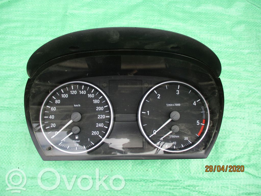 BMW 3 E90 E91 Geschwindigkeitsmesser Cockpit 