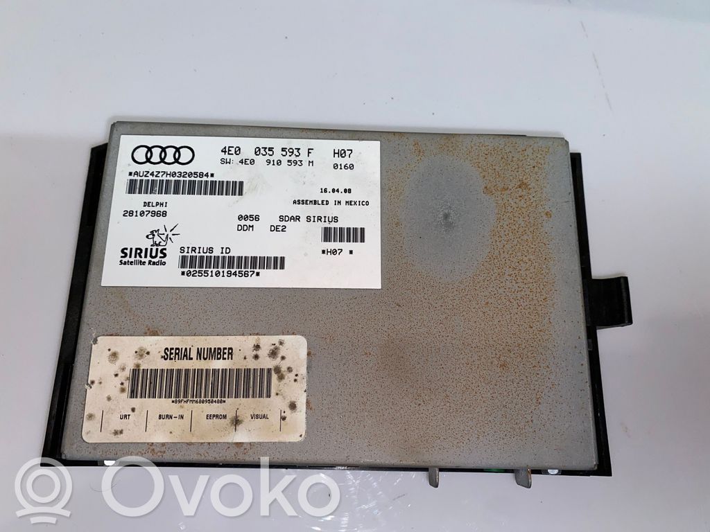 Head unit multimedia control   4E0035593F,4E003593,4E0035593F