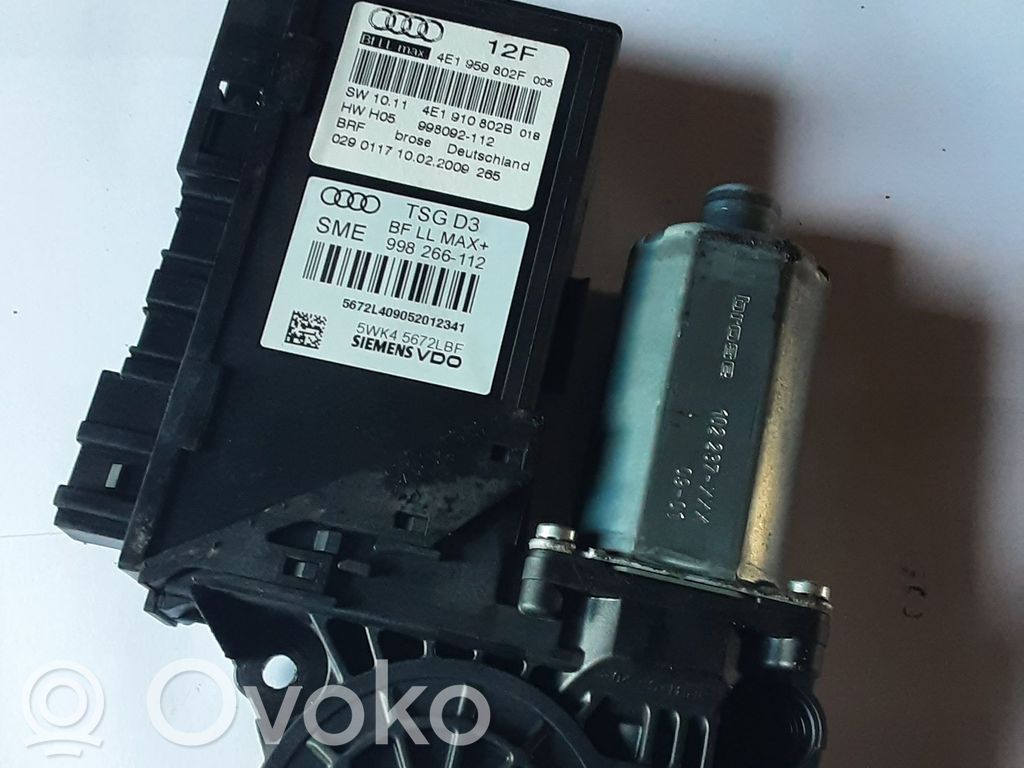 Audi A8 S8 D3 4E Motor del regulador de la ventanilla de la puerta delantera 