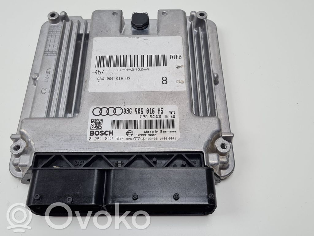 Engine control unit/module   03G906016HS,0281012557,1039S19007