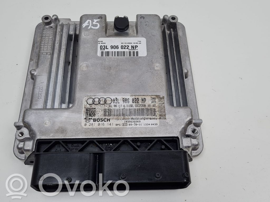 Engine control unit/module   03L906022NP,03L906019AL,0281016141