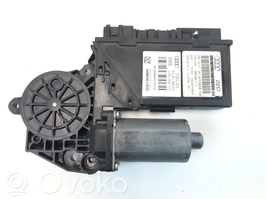 Audi A8 S8 D3 4E Front door window regulator motor 