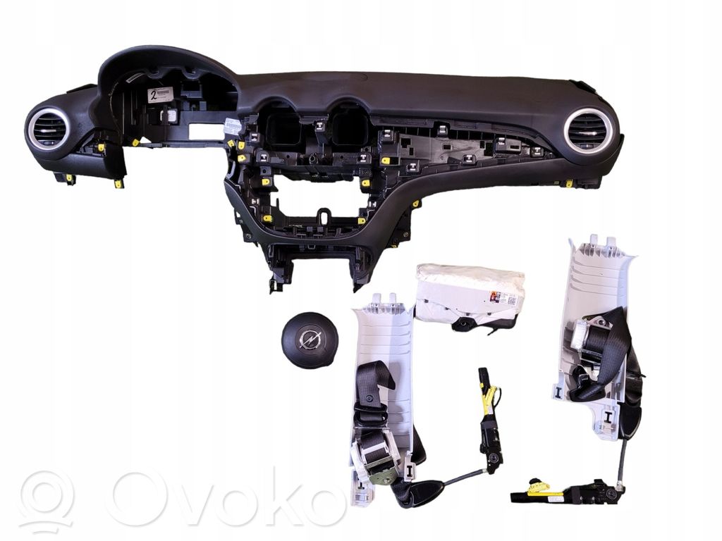 Juego de airbag con panel