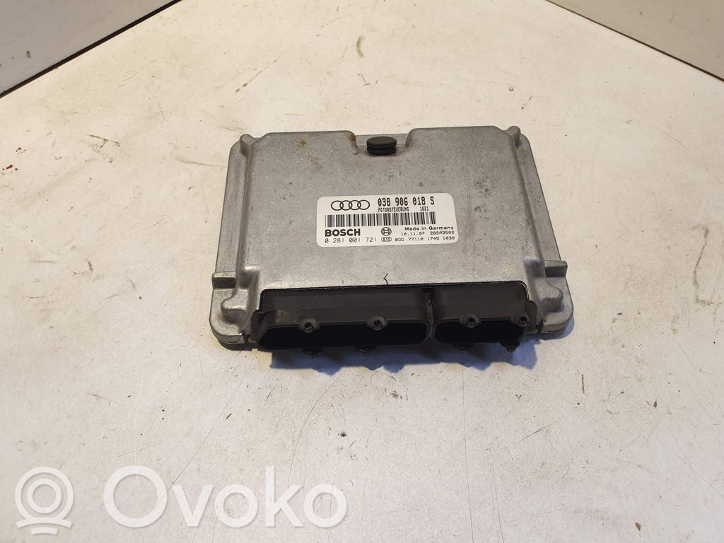 Engine control unit/module   038906018S,0281001721