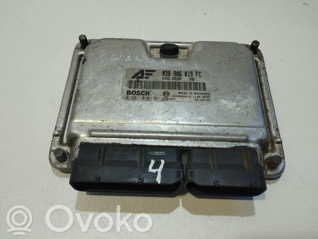 Engine control unit/module   038906019FC,0281010751