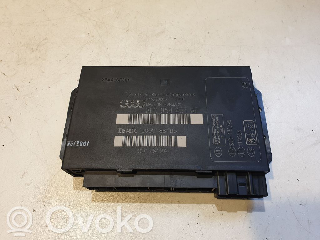 Audi A4 S4 B6 8E 8H Mukavuusmoduuli 