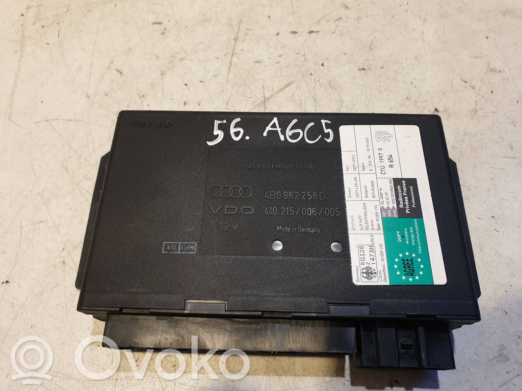 Audi A6 S6 C5 4B Mukavuusmoduuli 