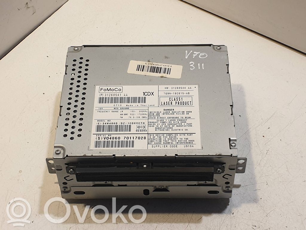 Panel / Radioodtwarzacz CD/DVD/GPS   31260541AA,V04860,7G9N18C815AB