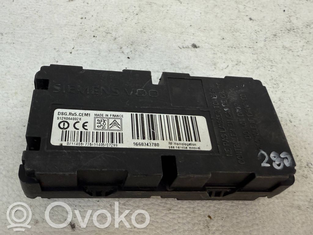 Peugeot 607 Tire pressure control unit 
