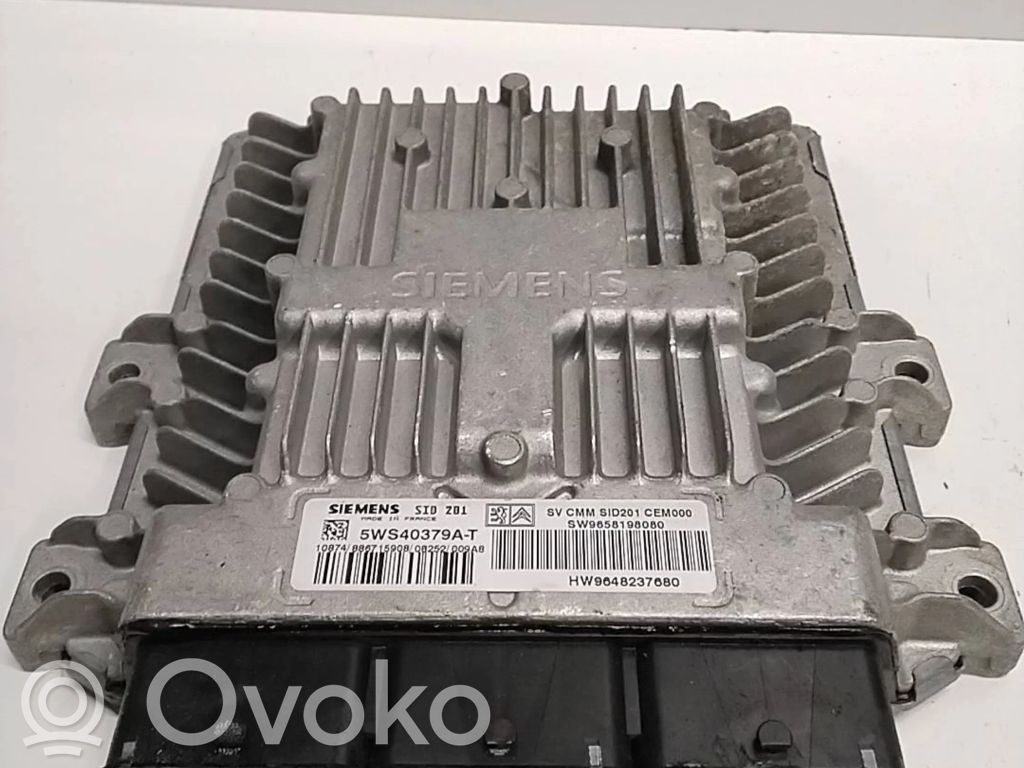 Engine control unit/module   9648237680,5WS40379AT,9658198080