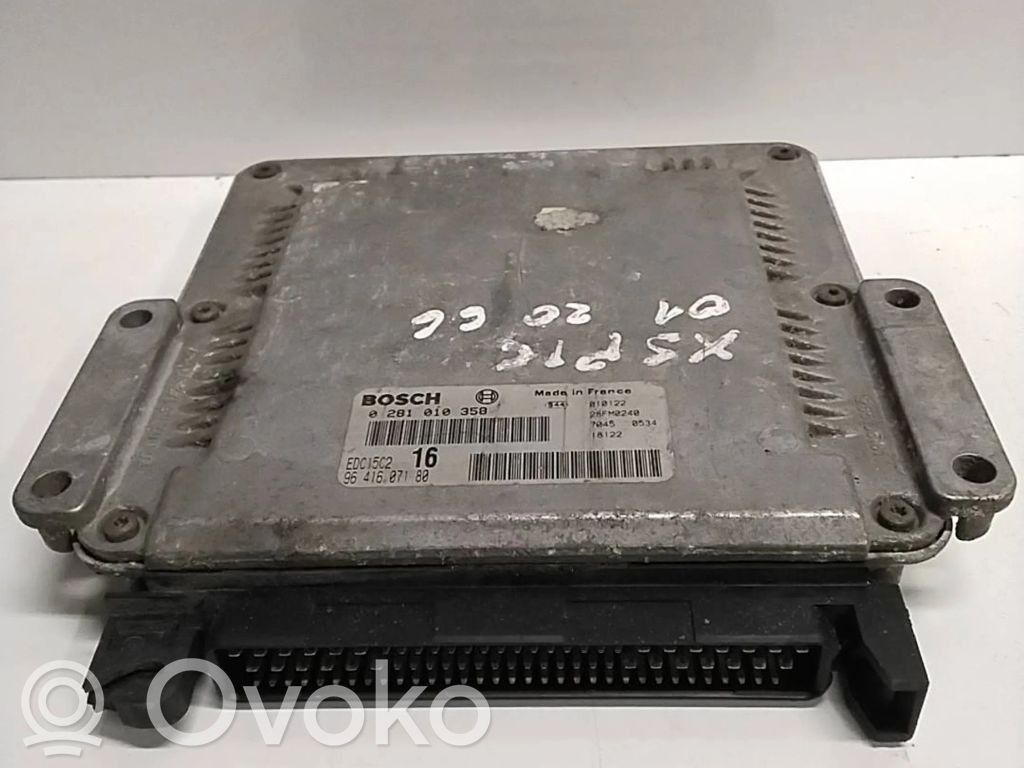 Engine control unit/module   9641607180,0281010358
