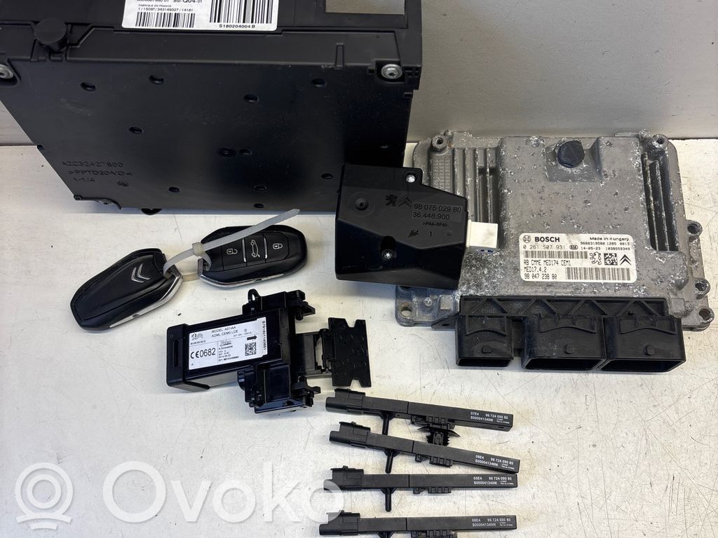 Citroen C4 Grand Picasso Engine ECU kit and lock set 
