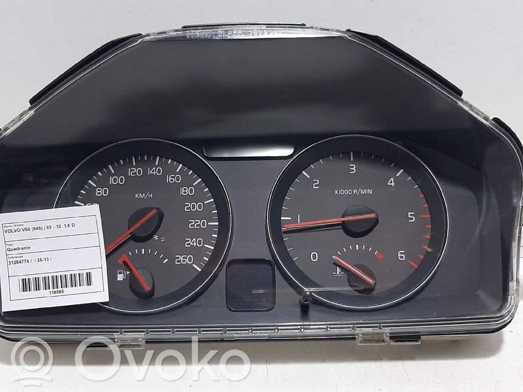 Speedometer (instrument cluster)   31254776