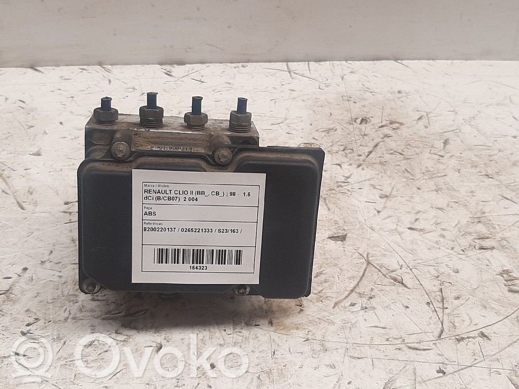 ABS-pumppu   8200220137,0265221333