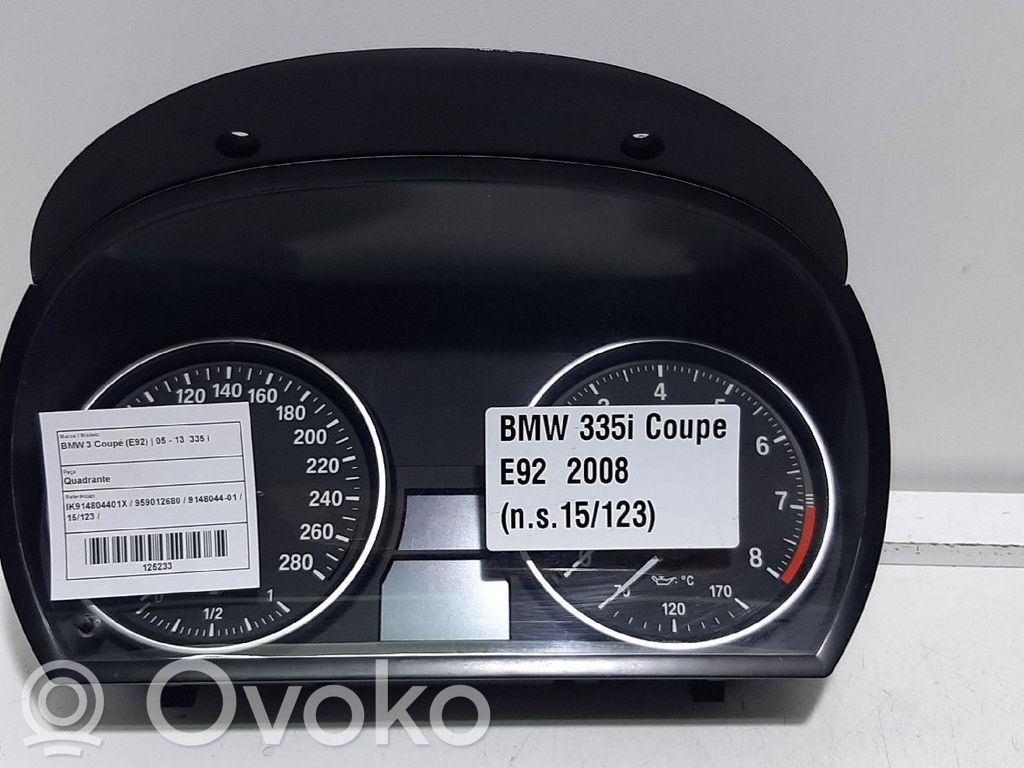 BMW 3 E92 E93 Speedometer (instrument cluster) 