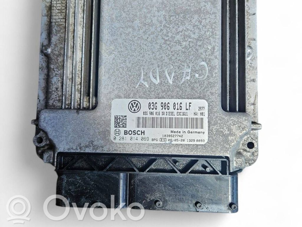 Engine control unit/module   03G906016LF,0281014069,03G906016DR