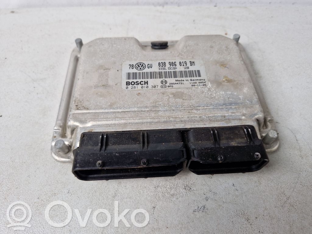 Engine control unit/module   038906019BM,0281010307,28SA4731