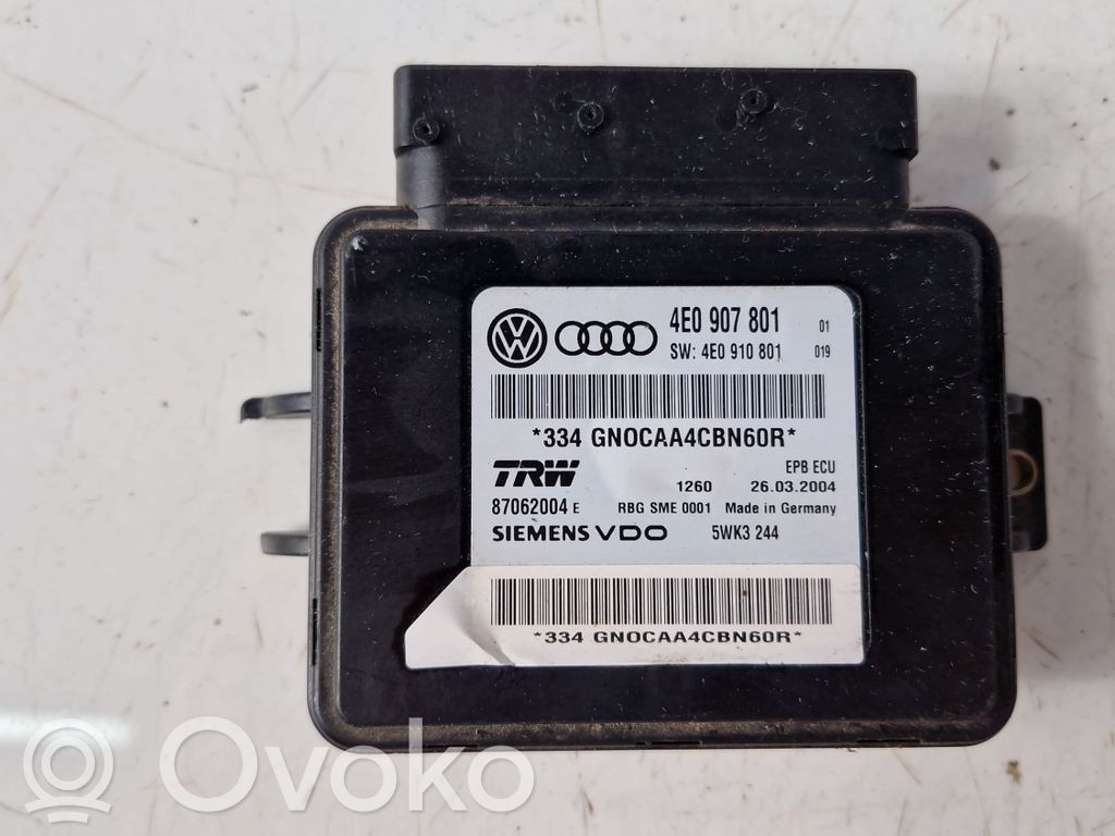 Audi A8 S8 D4 4H Hand brake control module 