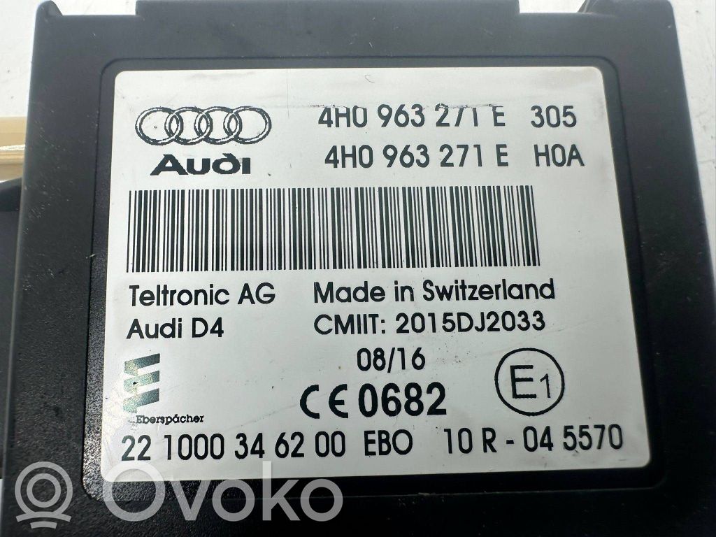 Auxiliary heating control unit/module   4H0963271E,2015DJ2033,221000346200