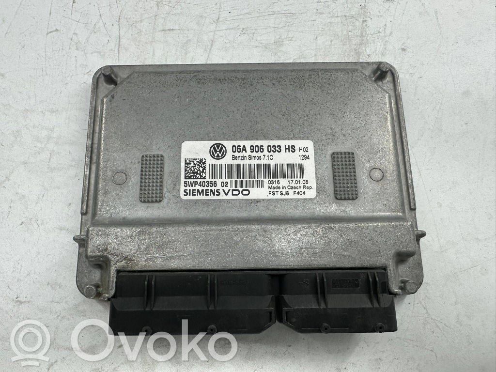 Engine control unit/module   06A906033HS,5WP40356,FSTSJ8J404