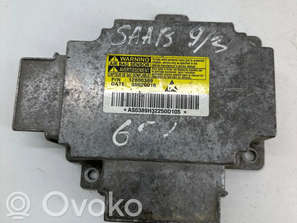 Saab 9-3 Ver2 Airbag control unit/module 