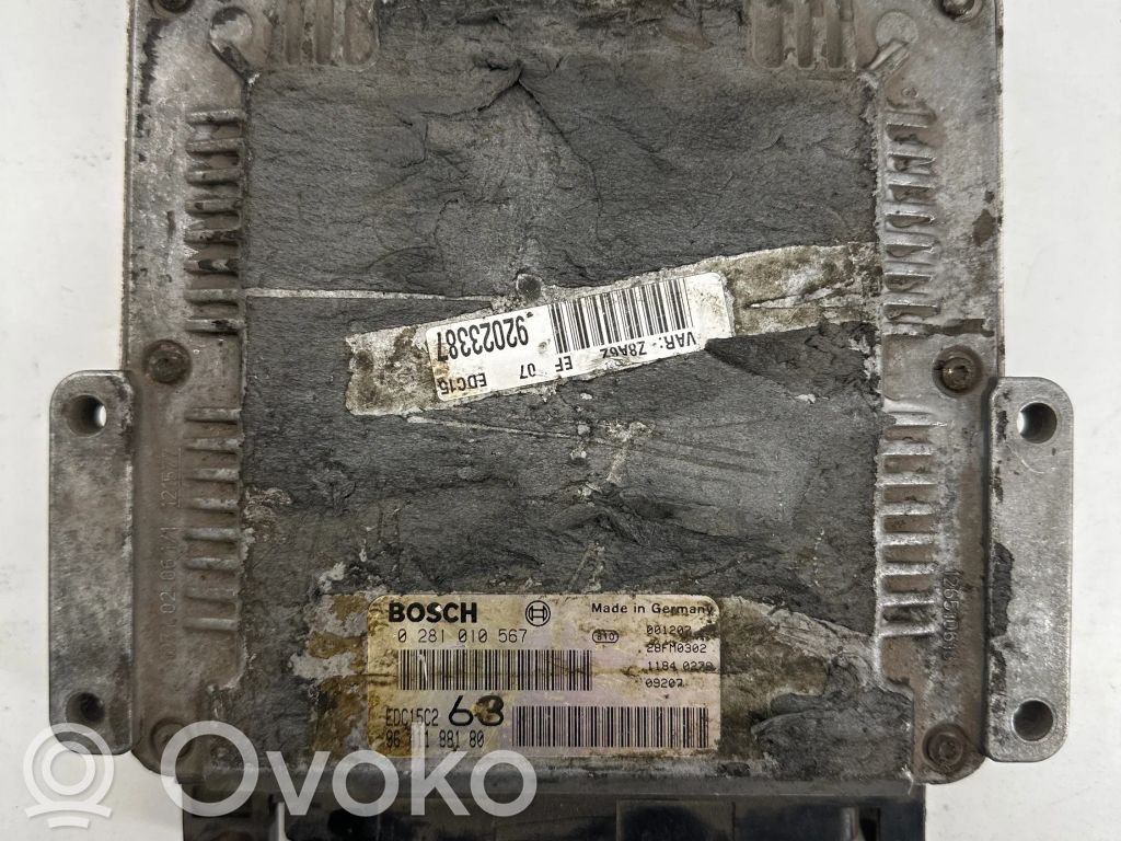 Engine control unit/module   9641188180,EDC15C2,0281010567