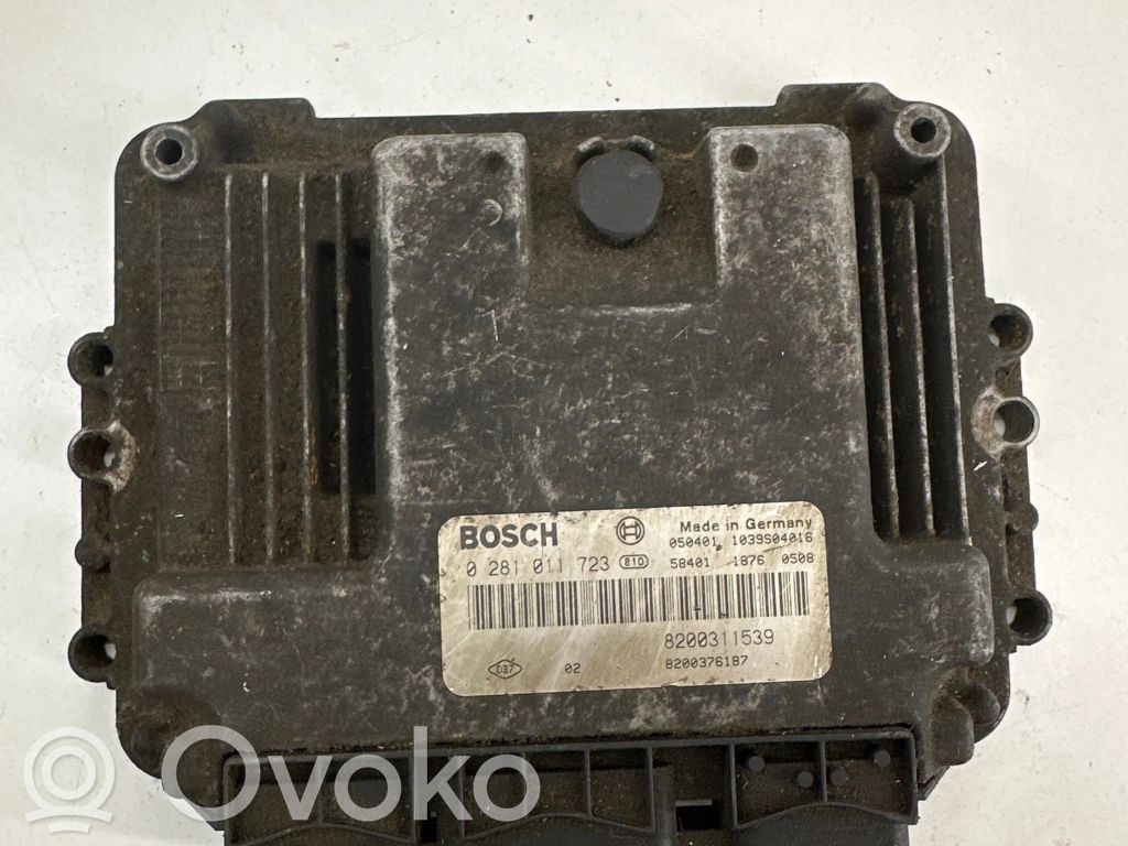 Engine control unit/module   8200376187,8200311539,0281011723