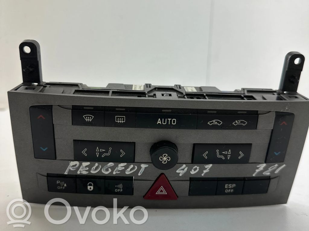 Peugeot 407 Climate control unit 