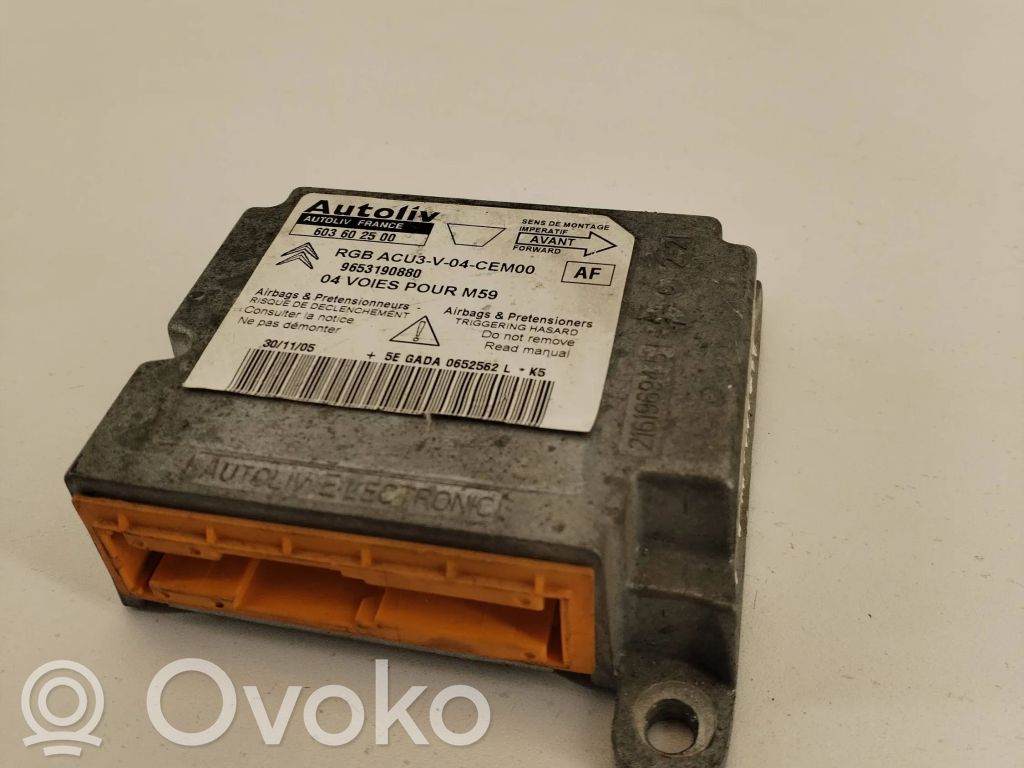 Peugeot Partner Airbag control unit/module 