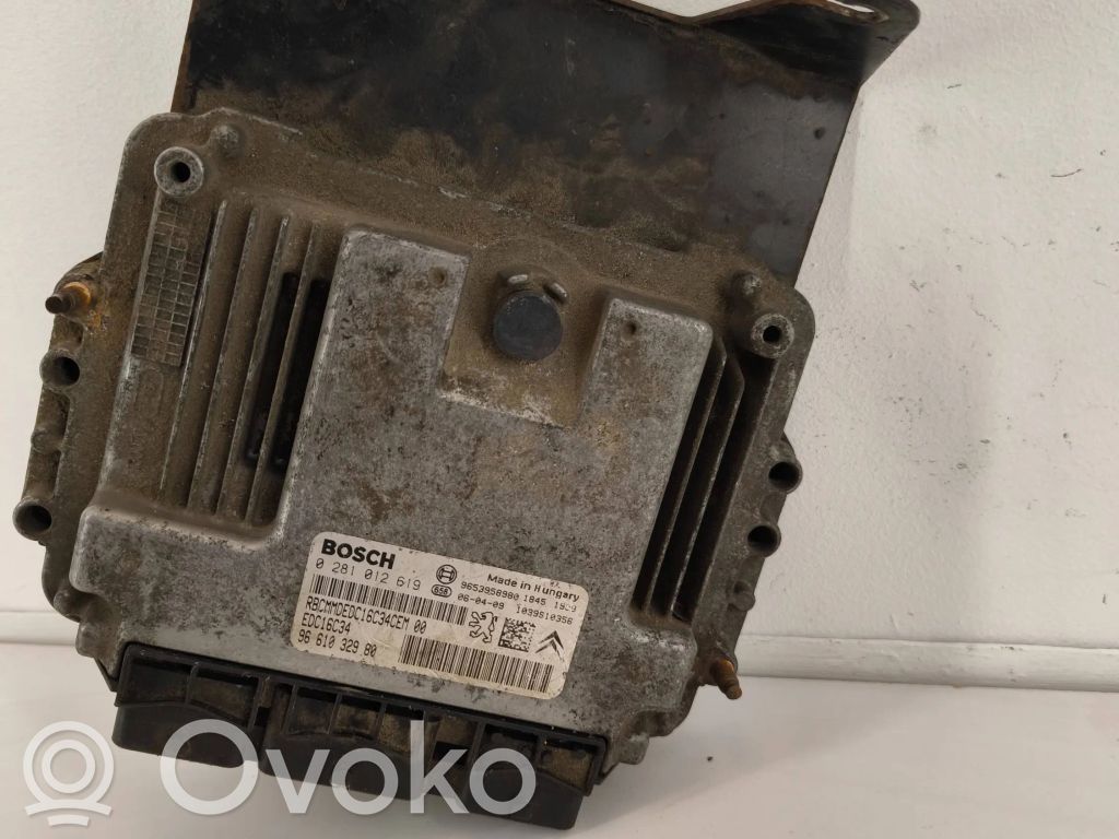 Engine control unit/module   0281012619,9661032980,9653958980