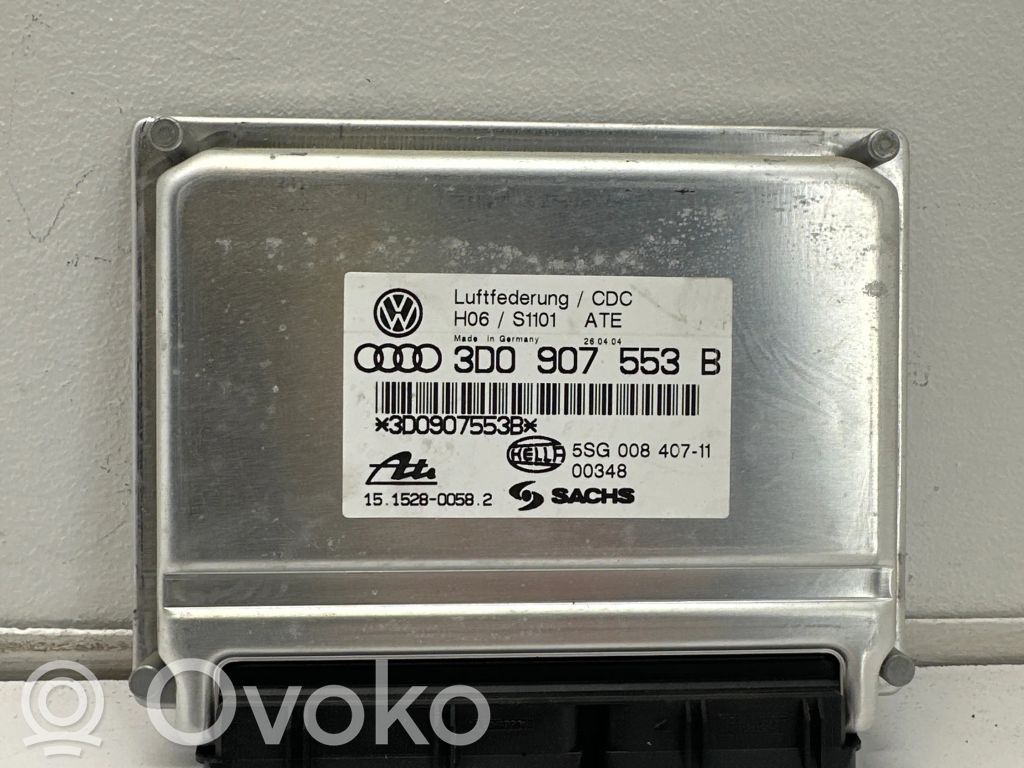 Módulo de control de la suspensión neumática (trasera)   3D0907553B,5SG00840711,15152800582,3D0907553C