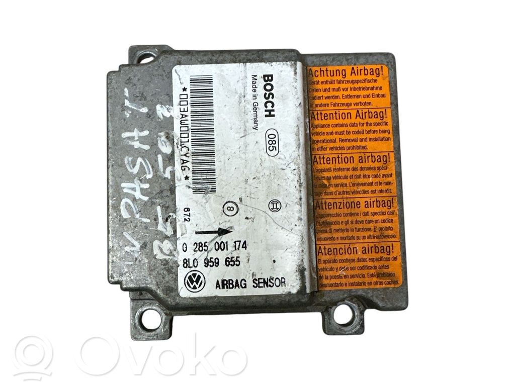 Volkswagen PASSAT B5 Airbag control unit/module 
