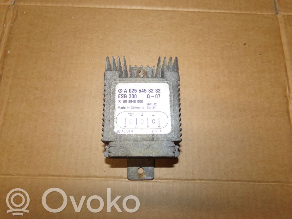 Mercedes-Benz A W168 Coolant fan relay 