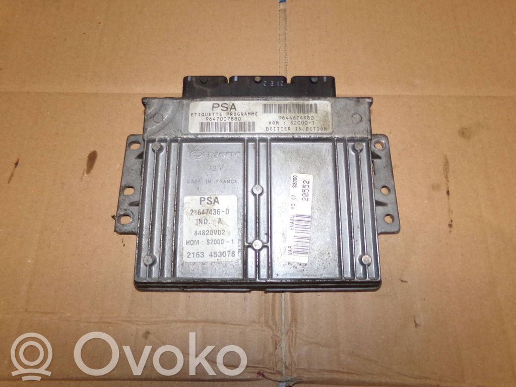 Engine control unit/module   9643134680