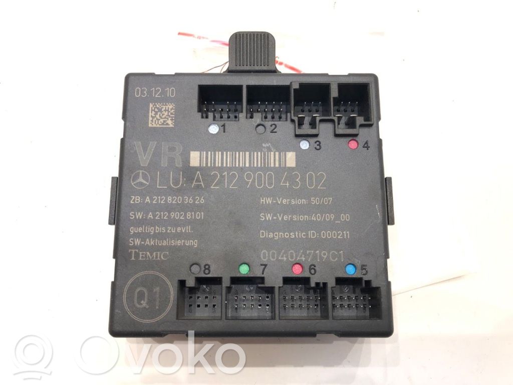 Mercedes-Benz C W204 Alte unități/module de control 