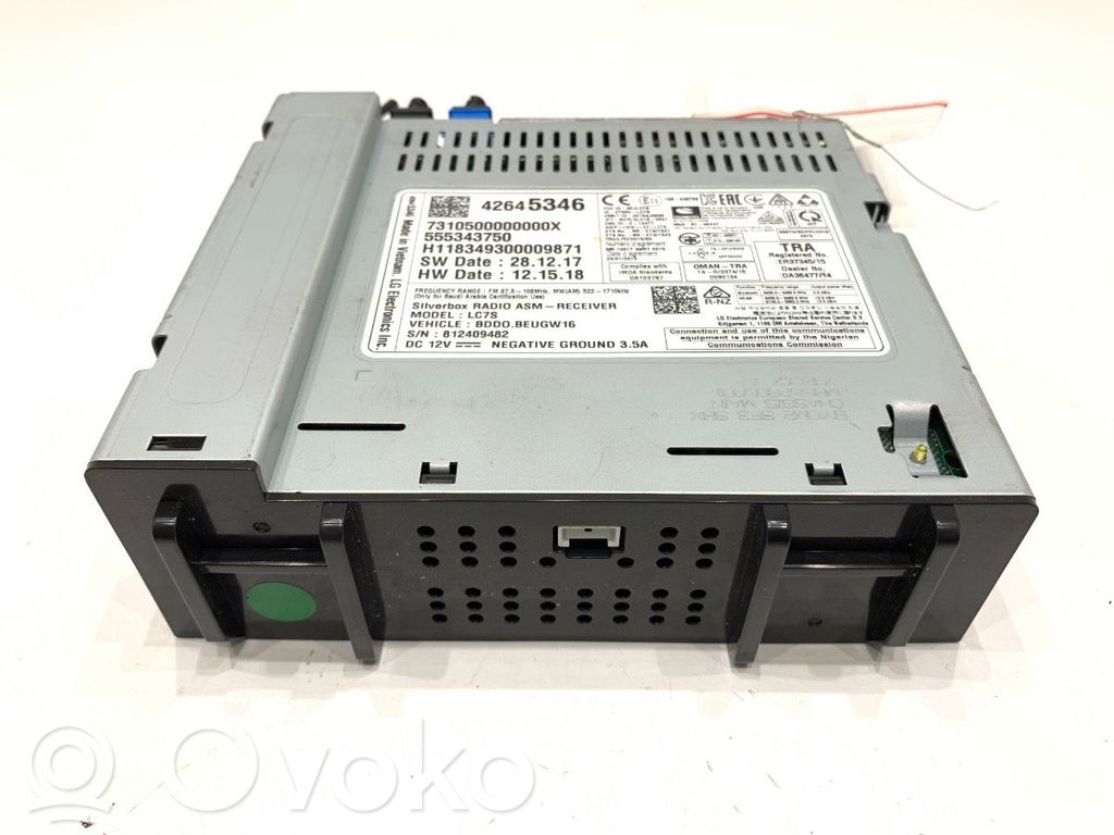 Opel Astra K Panel / Radioodtwarzacz CD/DVD/GPS 