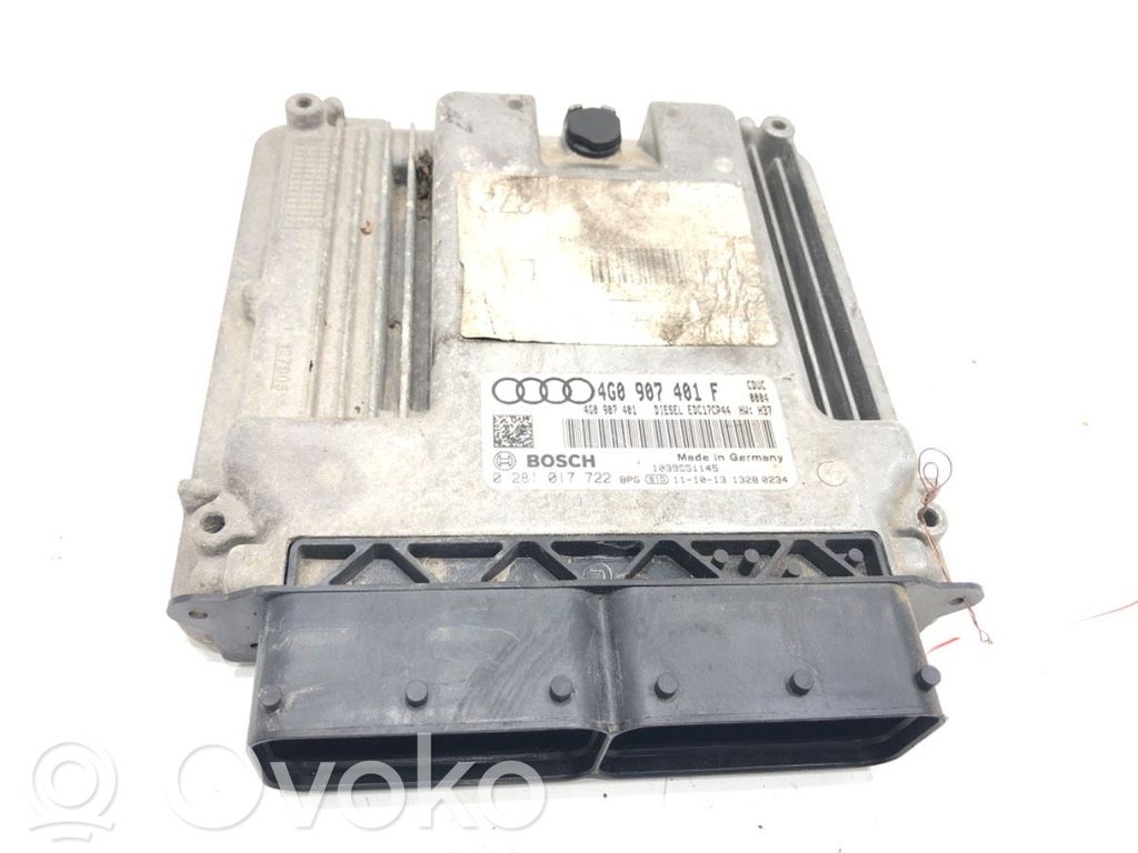 Engine control unit/module ECU   4G0907401F