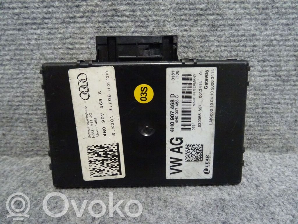Audi A8 S8 D4 4H Gateway control module 