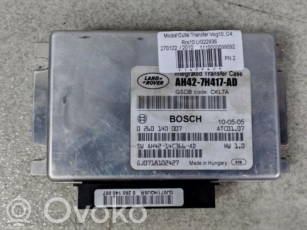 Land Rover Range Rover Sport L320 Sterownik / Moduł skrzyni biegów 