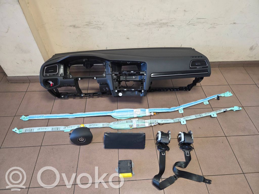 Volkswagen Golf VII Zestaw poduszek powietrznych z panelem 