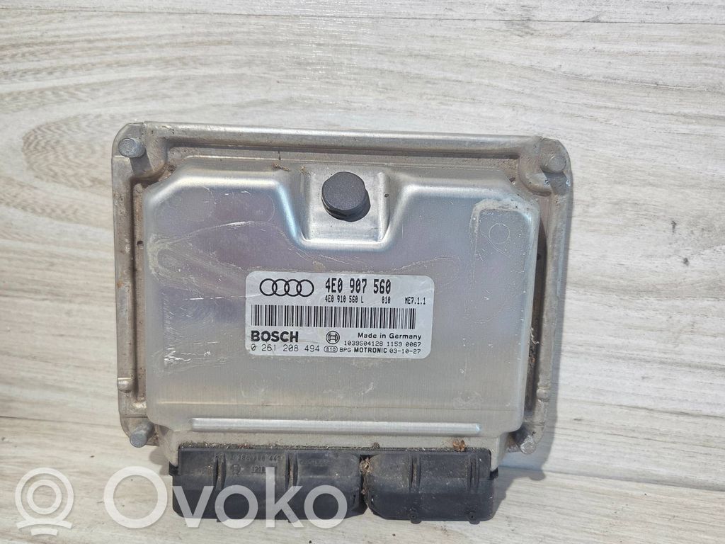 Audi A8 S8 D3 4E Engine control unit/module 
