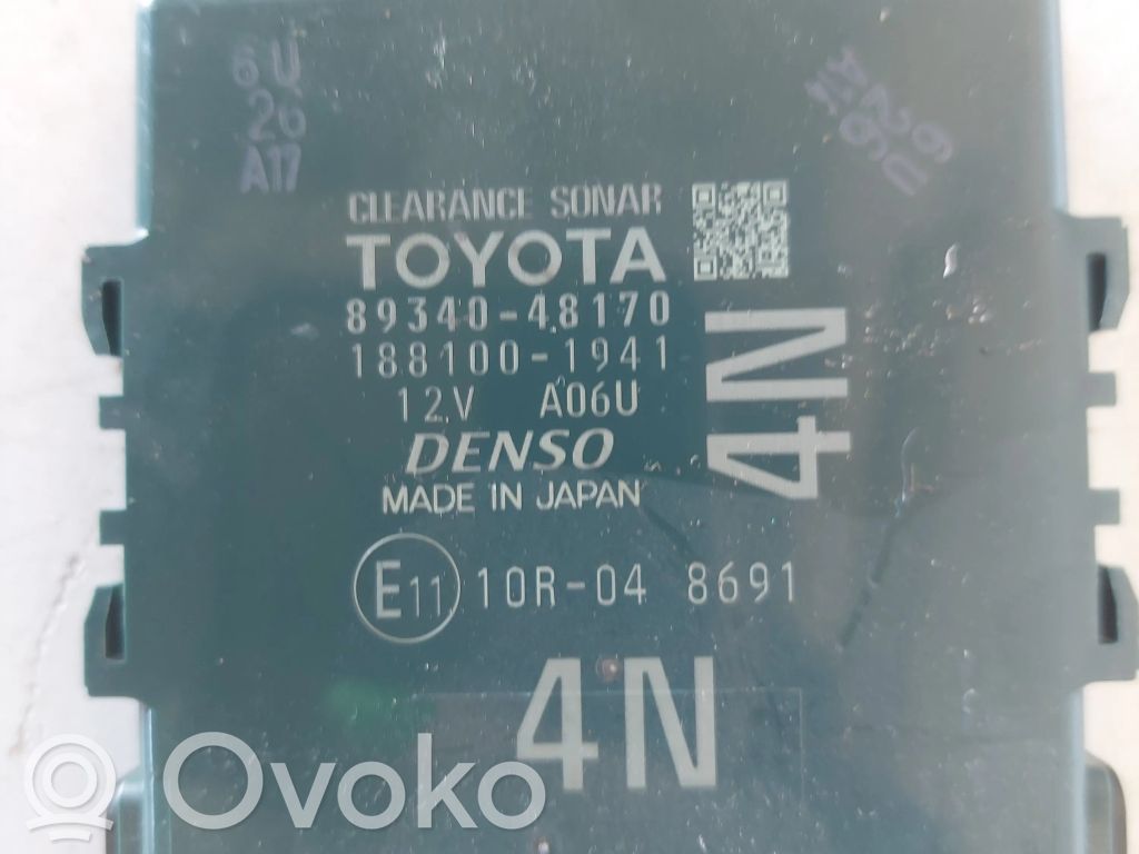 Lexus RX 450H Parking PDC control unit/module 