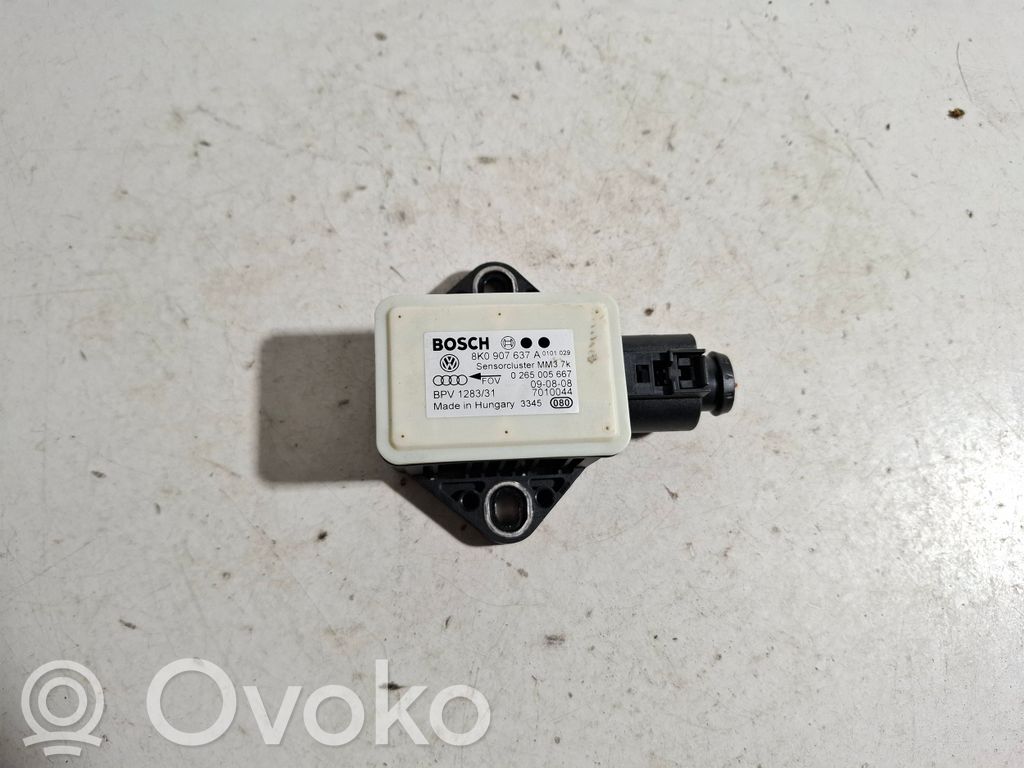 Audi A4 S4 B8 8K ESP acceleration yaw rate sensor 